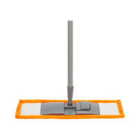 Швабра OfficeClean Professional ручка 110 см пластик флаундер 40 см насадка МОП микрофибра карманы 303072