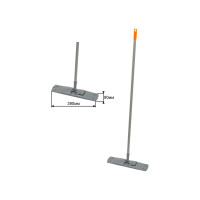 Швабра OfficeClean Professional ручка 110 см пластик флаундер 40 см насадка МОП микрофибра карманы 303072