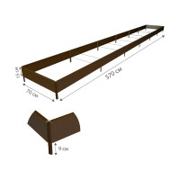 Готовая грядка Delta-Park GX 0.70х5.7 м, коричневая 30020GX_70560Br
