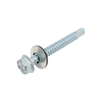 Кровельные саморезы ВИРТУОЗ 6,3х51 мм, цинк 100 шт 600-86983