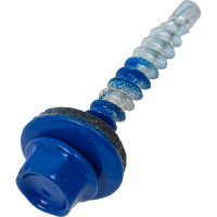 Кровельные саморезы ВИРТУОЗ 4,8х38 мм, RAL 5005, сигнальный синий, 150 шт. 600-05311