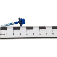 Кровельные саморезы ВИРТУОЗ 4,8х38 мм, RAL 5005, сигнальный синий, 150 шт. 600-05311