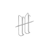 Навесной лоток для стоек OfficeSpace Парус А5, 160х160х40 мм, проволочный, хром LN_31189