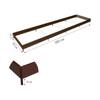 Готовая грядка Delta-Park GX 0.95х3.8 м, коричневая 30020GX_95370Br