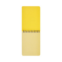 Блокнот Attache Bright colours A6, 60 листов, желтый, в клетку, на спирали, 105x155 мм 1368113