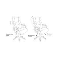 Кресло руководителя Helmi HL-E19 Basis экокожа черная 282346
