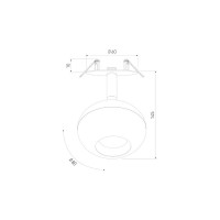 Встраиваемый светильник Elektrostandard 9925 LED, 9925 LED, 8W, 4200K черный a053735