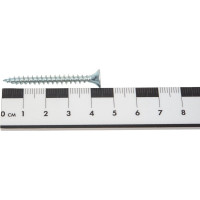 Саморез КРЕП-КОМП белый цинк, POZY, 4,5х45, 50 шт. бд4545мф