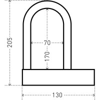 Навесной замок Аллюр 14.5 мм 1489