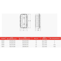 Пенал под огнетушитель DAKEN STRIKE 600x287x220, 6 кг, 150-170 мм 82500