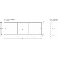 Экран под ванну Aquanet ПРЕМИУМ А 1590x560 белый 00273290