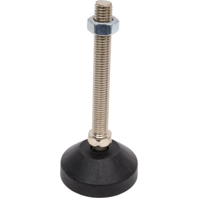 Шарнирная регулируемая опора UnitMC 60хМ12х100 (основание PA66, винт сталь) 400201 60xM12x100