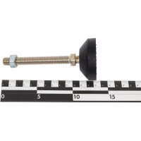 Шарнирная регулируемая опора UnitMC 60хМ12х100 (основание PA66, винт сталь) 400201 60xM12x100