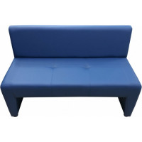 Диван Мягкий офис Ритм двухместный синий РТ201СН