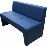 Диван Мягкий офис Ритм двухместный синий РТ201СН