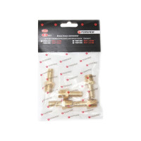 Штуцер пневматический Forsage наруж. резьба 1/4"- "елочка" 8 мм, к-т 5 шт. F-MH04/05K(26087)