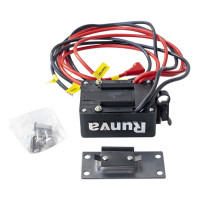 Электрическая лебёдка RUNVA 12V 4500A lbs синтетический трос EWT4500ASR
