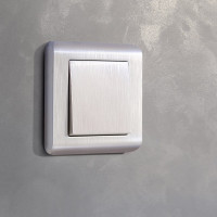 Одноклавишный проходной выключатель WERKEL W1112013 перламутровый рифленый a051178