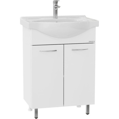 Тумба с раковиной Onika СЕЛИГЕР 60 напольная, белая 106006