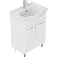Тумба с раковиной Onika СЕЛИГЕР 60 напольная, белая 106006