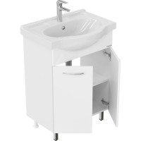 Тумба с раковиной Onika СЕЛИГЕР 60 напольная, белая 106006