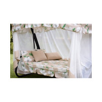 Трехместные садовые качели OLSA Турин Премиум FLOWER с1203