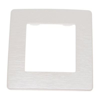 Рамка для розеток и выключателей ЭРА Серия 12 12510115 на 1 пост, Сатин, перламутр Б0052508