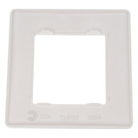Рамка для розеток и выключателей ЭРА Серия 12 12510115 на 1 пост, Сатин, перламутр Б0052508