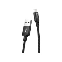 Кабель USB 2.0 Hoco X14, AM/microBM, черный, 2м 6957531062905