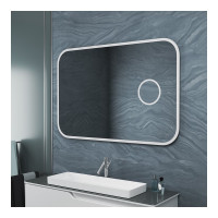 Зеркало Teymi Solli 120x80, LED, сенсор на взмах, увеличительное зеркало 3х T20212IRU ЦБ-00258889