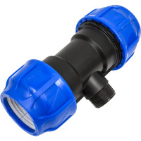 Компрессионный переходной тройник VALFEX ПНД, с наружной резьбой, 63-1 1/4"-63 1210026311463