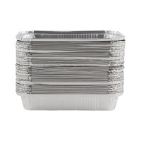 Форма для выпечки Mallony LAMINA размер 225x177x45 см из алюминиевой фольги, прямоугольная, одноразовая 006046