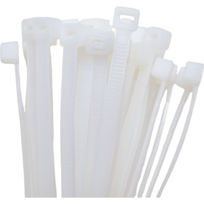 Кабельные стяжки Nord-Yada нейлоновые, 4.8х370 мм, белые, 100 шт. 902039