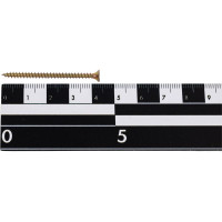 Универсальный саморез КВАДРА 3x45 желтый, потайная голова, цинк, кор. 500 шт. 304045003500