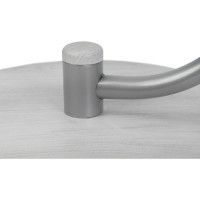 Журнальный стол Мебелик Дуэт 13Н металлик, дуб дымчатый, прозрачный 00 7245