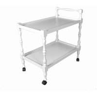 Сервировочный стол Мебелик Бридж белый 2756