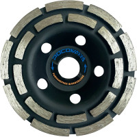 Алмазная сегментная двухрядная чашка по бетону 125 мм Росомаха 122125