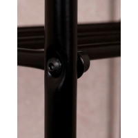 Обувница-этажерка для обуви ЗМИ Альфа 23 3 полки 9 пар обуви цвет черный ПДОА23Ч