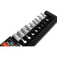Набор головок Torx 1/4-3/8 и адаптер 3/8-1/4, 9 предметов AmPro T33204
