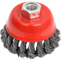 Кордщетка чашеобразная Flex 207-105 (75 мм; M14; витая проволока) для УШМ HAMMER 32437