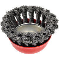 Кордщетка чашеобразная Flex 207-105 (75 мм; M14; витая проволока) для УШМ HAMMER 32437