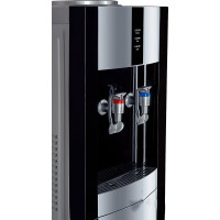 Кулер для воды ECOTRONIC Экочип V21-LCE black+silver со шкафчиком 12356 ETK12356/