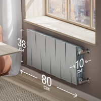 Радиатор Royal Thermo PianoForte 300/Silver Satin - 10 секц. НС-1346073