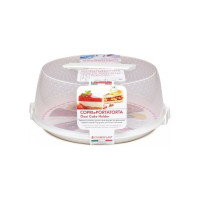 Тортница COSMOPLAST ОАЗИС диаметр 28 см, пластик, цвет ассорти 2127