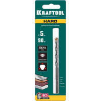 Сверло специальное по твёрдым материалам KRAFTOOL Hard 5x90 мм 29177-090-5