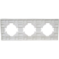 Рамка GUSI Electric City 3-местная, цвет жемчуг C1113-028