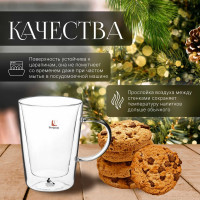 Стеклянная кружка PERFECTO LINEA Colombia с двойными стенками 280 мл 30-006280