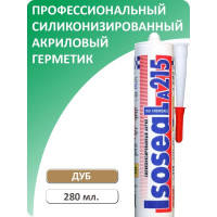 Профессиональный силиконизированный герметик Isoseal A215 (дуб; 280 мл) 2150211