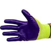 Нейлоновые перчатки с нитриловым покрытием РУСОКО Аметист 12 пар, размер 9/L 222120Ф-1
