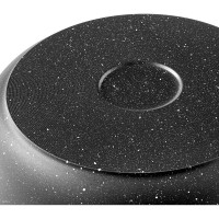 Сковорода VARI "Pietra" литая, с антипригарным покрытием "черный гранит", D28 см PR31228